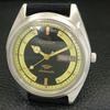 JAPAN VINTAGE CITIZEN AUTOMATIC 8200 MENS BLACK COLOR DIAL WATCH a702778-1 R210-a702778