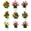 For Miniature Bonsai Flower Potted Artificial Plant for Home and Office Decoration Lifelike Simulation Colorful 12CM 20CM