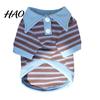 Daily Wear for Dogs Cute Dog Shirt, Striped Collared Clothes, Summer Button Up T-Shirt, Soft Poodle Outfit Breathable Puppy Outfits Small Medium Cats