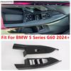 For BMW 5 Series G60 2024 2025 ABS Carbon Fiber Interior Accessories Windows Rise Switch Panel Glass Lift Control Cover Trim