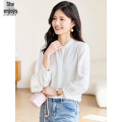 Women's Professional White Button-Up Shirt
