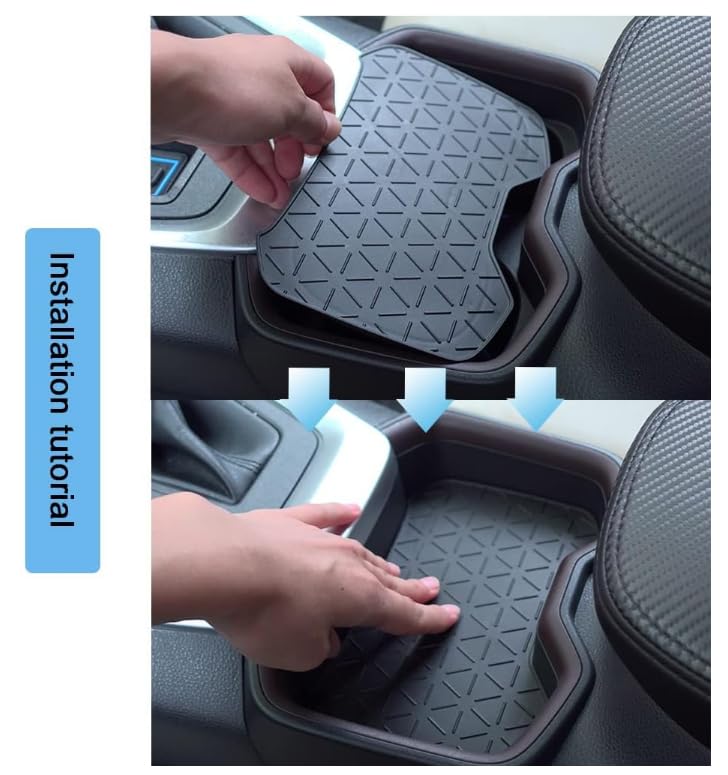 Center Console Cup Holder Mat for RAV4 50 Series [Eliminates