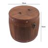 Portable Wood Barrel Canister with Buckle Antique Mini Storage Box  Kitchen Storage