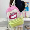 Crayon Shin-chan Cartoon Color Block Backpack – Trendy, Lightweight, Large Capacity Schoolbag