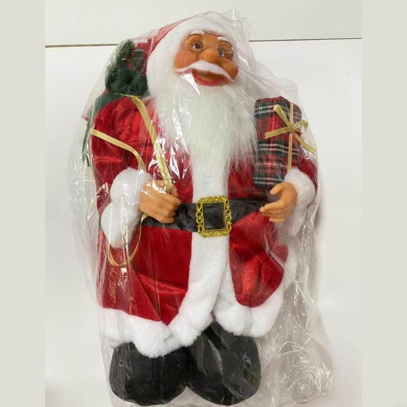 Height Customizable Christmas Santa Figure Cloth Plastic Home Office Decoration B03E
