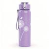 1PC Dandelion Minimal Line Art 750ml Color Plastic Sports Water Bottle Leakproof Flip Straw Lid Suitable for Sports Office Home Use