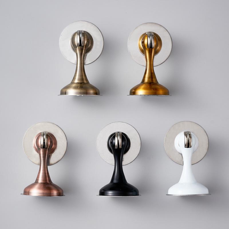 Stainless Steel Silent Magnetic Door Stopper - No-Drill, Anti-Collision for Hotel & Bedroom