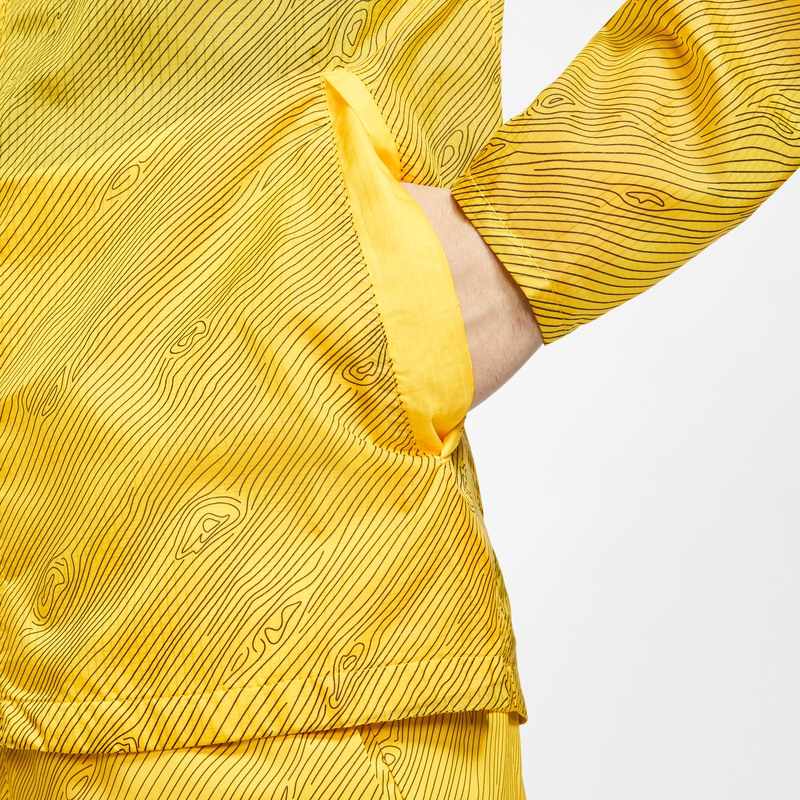 Nike Mens Running Series Breathable Windproof Long Sleeve Sun Protection Top Men tops Yellow CQ7962-735