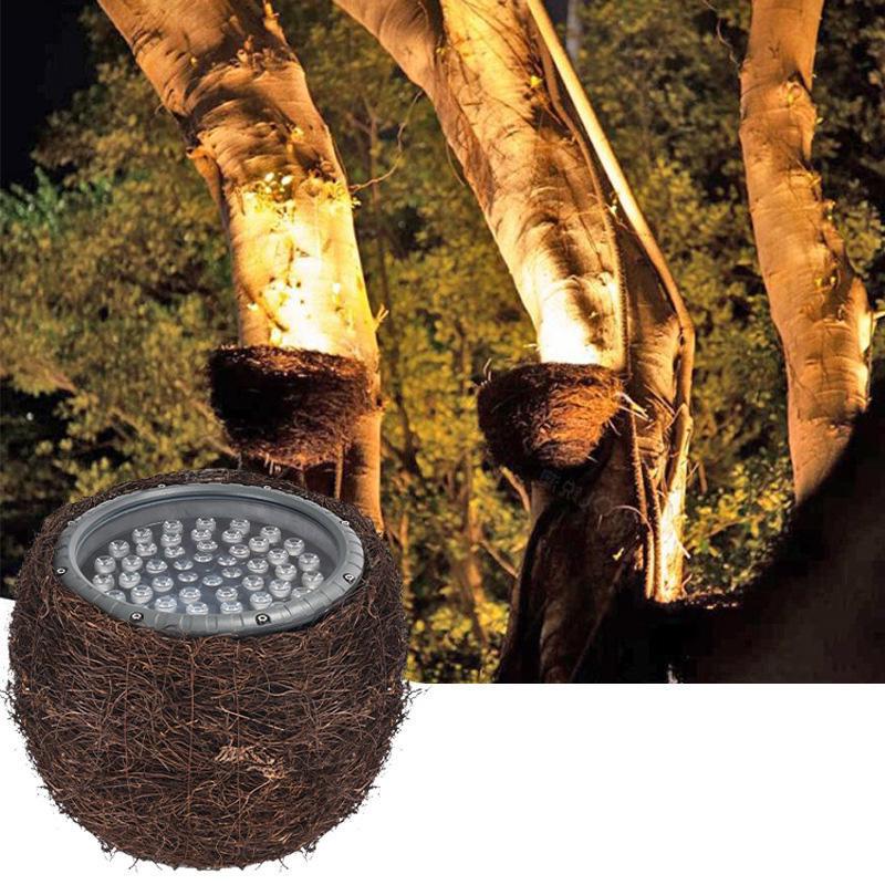 LED Rattan Bird Nest Lamp: Outdoor Tree Lighting & Landscape Decoration Floodlight 6W