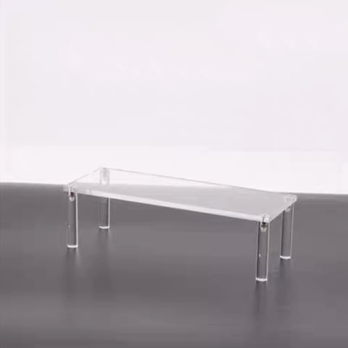 Acrylic display stand for figures, figure stand, stylish transparent clear acrylic display stand, figure shelf (20cm wide x 8cm deep x 5cm high)