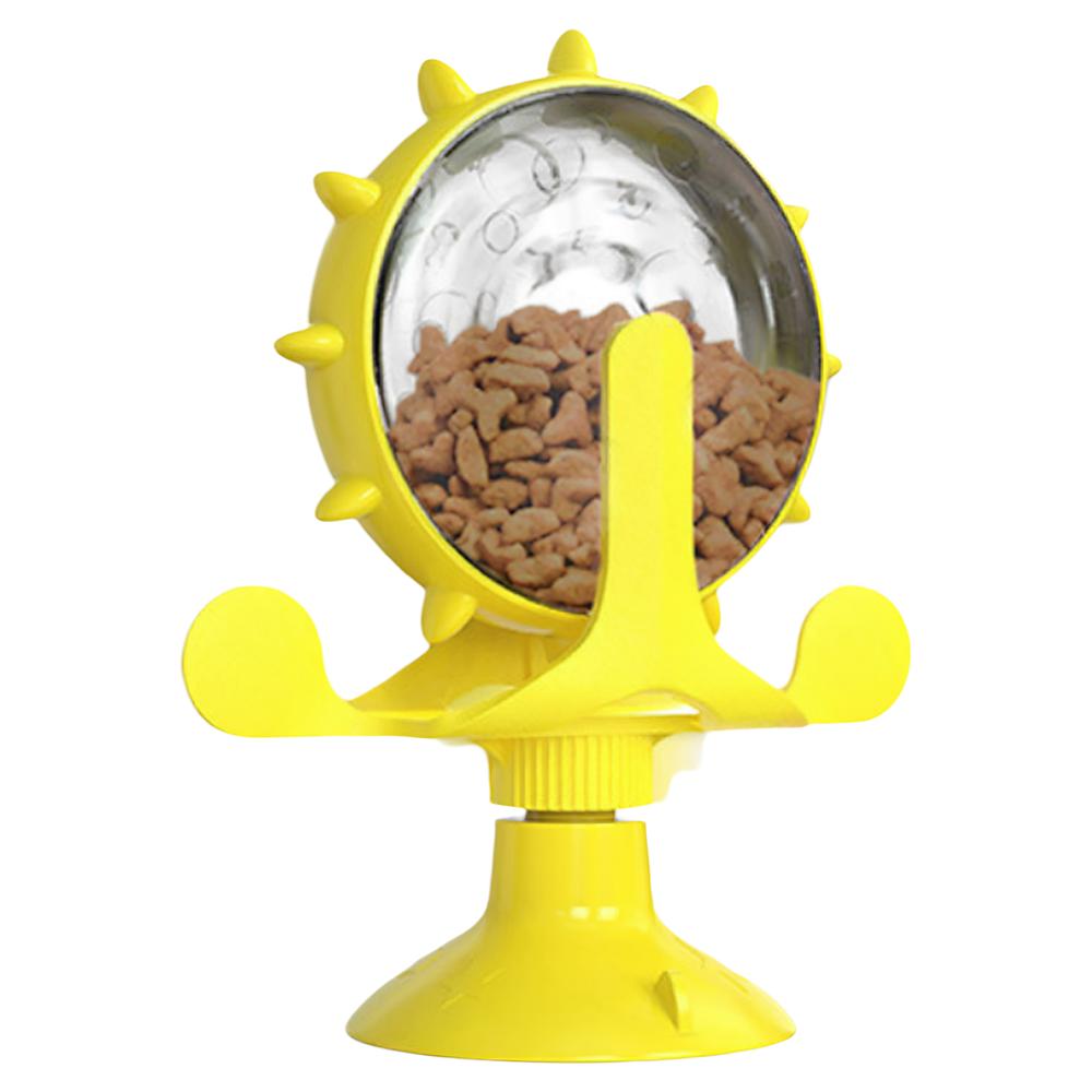 Pet Treat Dispenser Toy Spinning Windmill, Cat Self-Play Boredom Relief, Cat Entertainment Teaser Toy, 1PC