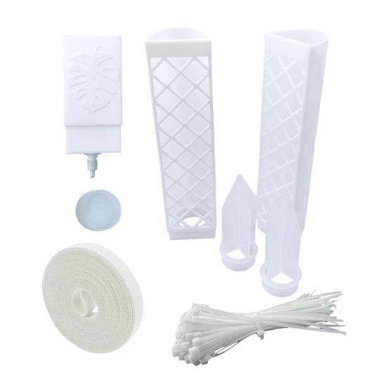 

Самополивающиеся моховые колья для вьющихся растений в помещении D-образный набор кольев для поддержки растений Полупрозрачный кол для поддержки монстеры для комнатных растений белый