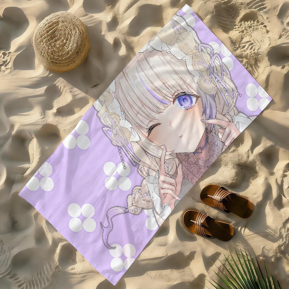 VTuber Todoroki H-Hajime Singer Towel Soft Lightweight Anti-Sand Large Beach Towel Quick-Drying Bath Sports Family