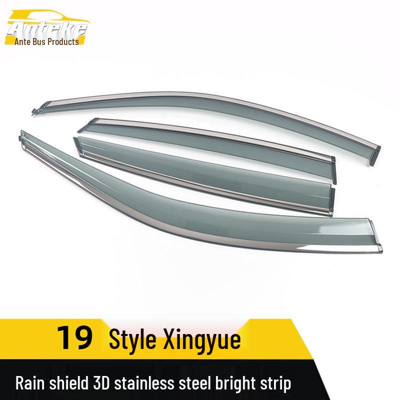 Xingyue 3D Stainless Steel Rain Guards & Deflector Trim for 19 Models