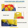 Children's Swing Seat, 3-in-1 Convertible, Removable Backrest, T-Bar, Adjustable Height