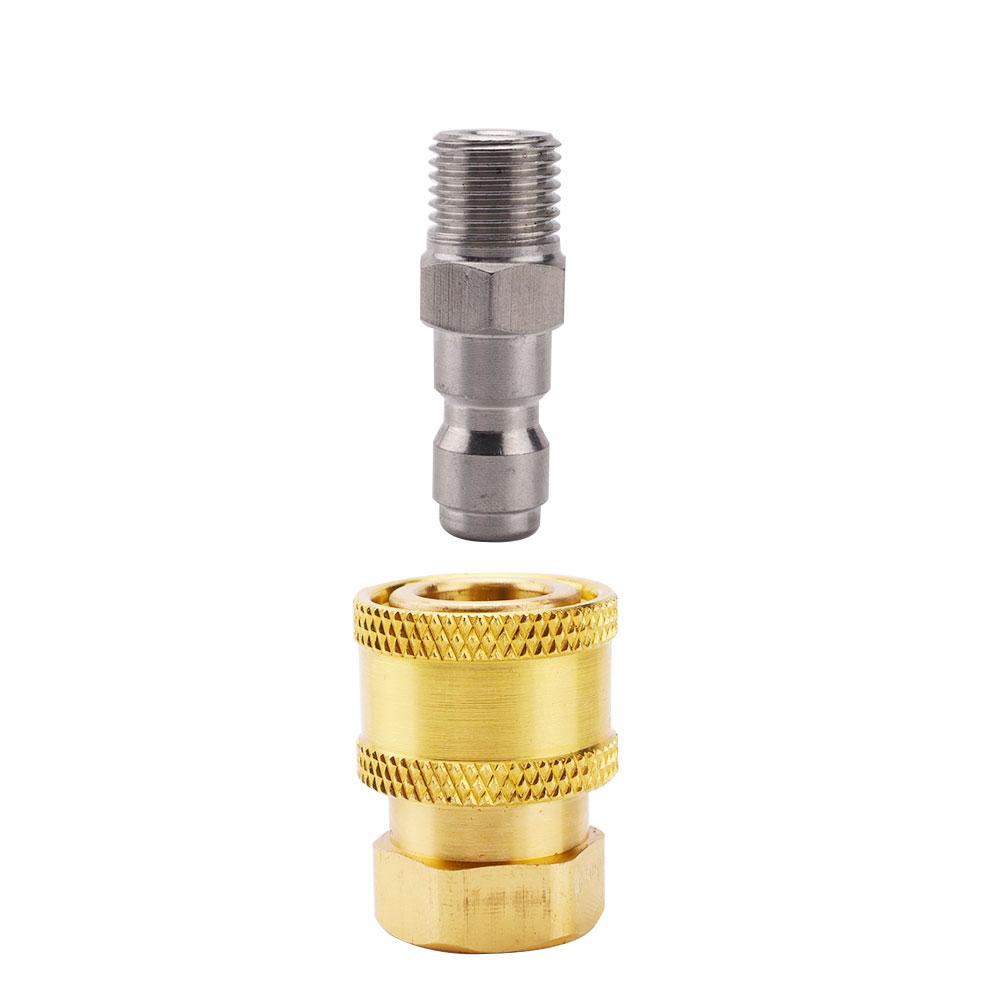 Pressure Washer Quick Connector 1/4 Quick Plug Snow Foam Lance Foam Cannon Quick Connection Set