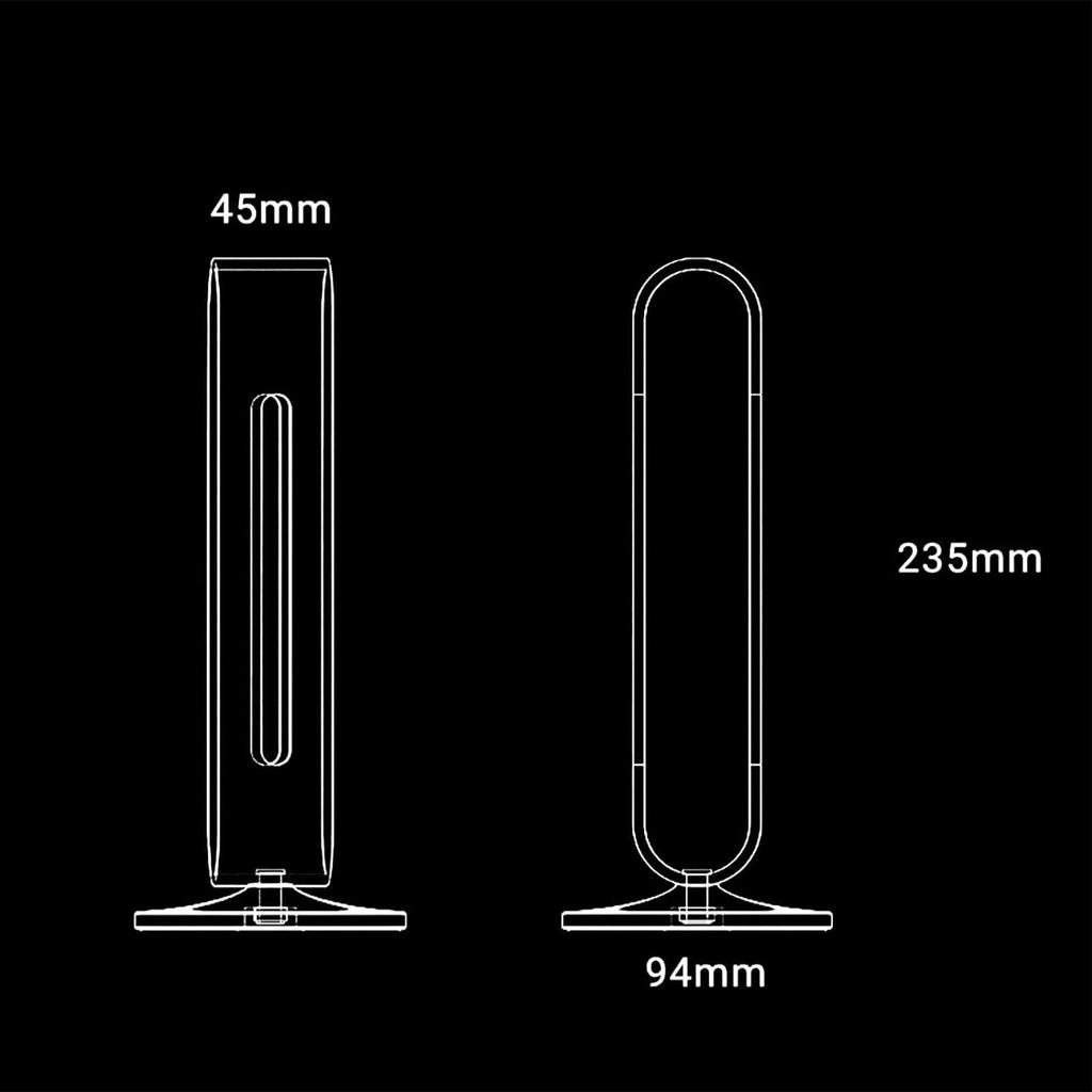 Stylish bamboo headphone stand in a Scandinavian style that complements your interior (natural)