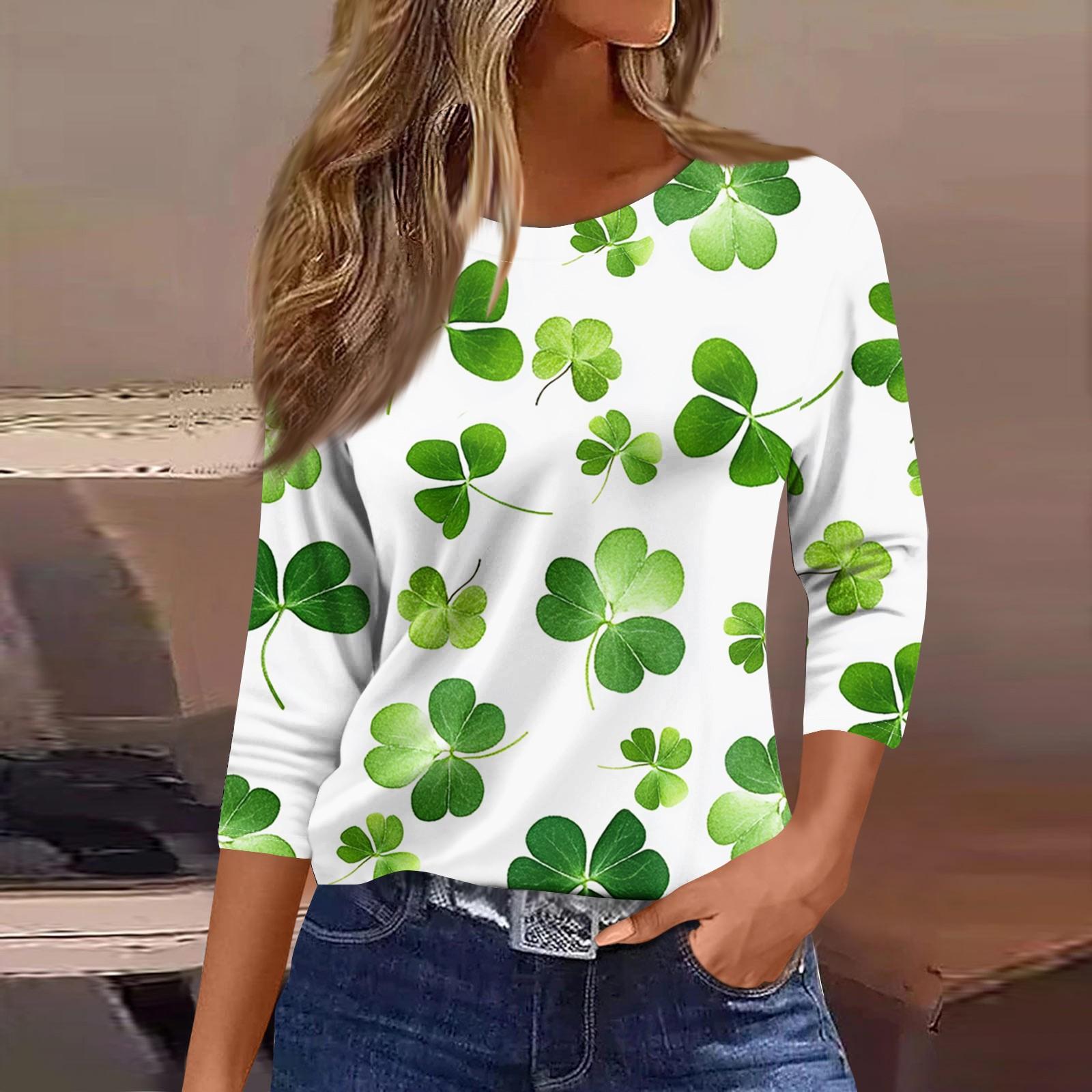 

Женские топы с рукавами 3/4, цветочный принт, винтажная мода, повседневные свободные рубашки с круглым вырезом больших размеров XL белый