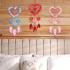 6 Pack Wooden Heart-Shaped Dream Catchers Set for Home Decor Mother's Day Birthday Wedding Party Decorations