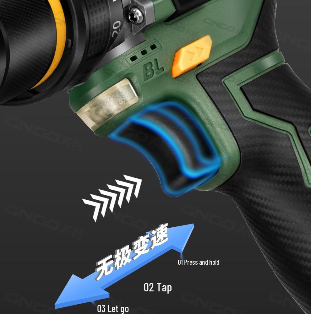 16.8V Brushless Lithium Battery Handheld Multi-Function Electric Drill & Screwdriver