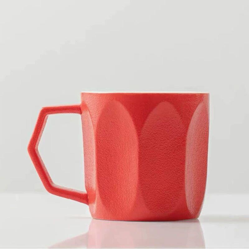 Retro Coffee Cup Creative Souvenir Cup Afternoon Tea Ceramic Mug Japanese Coarse Pottery Water Cup Breakfast Cup