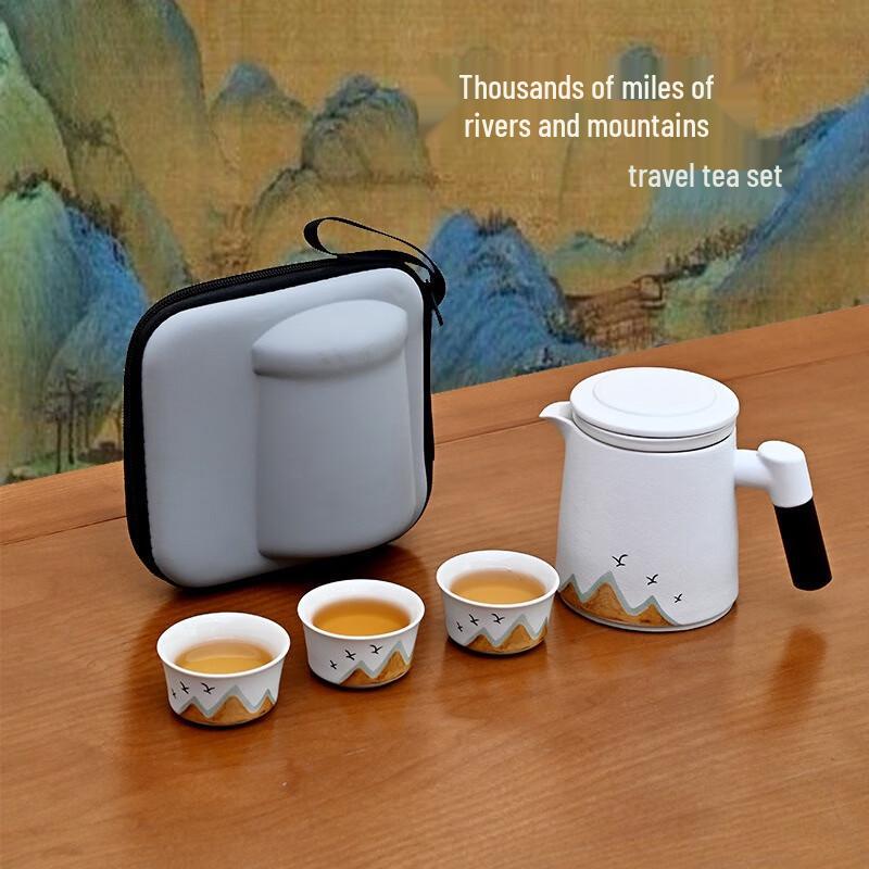 

Portable Ceramic Quick Serve Tea Set