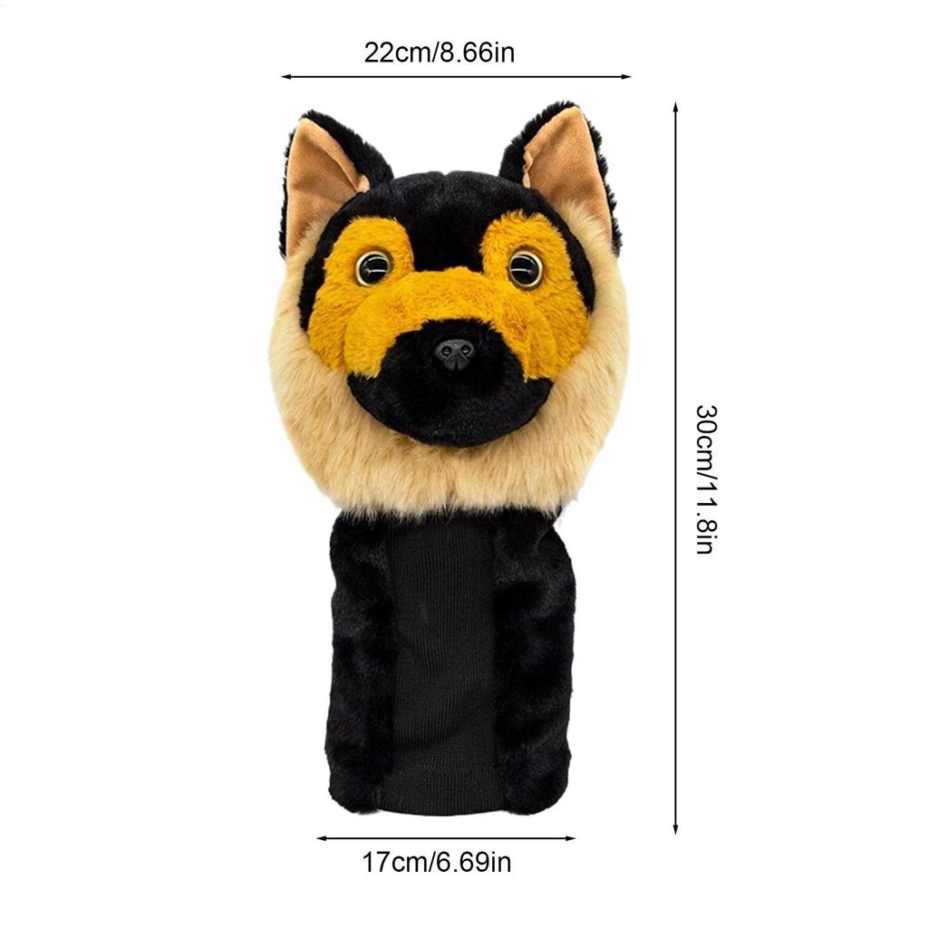 Golf Driver Head Covers Lightweight Funny Shockproof Dog Plush Men Golf Driver Headcover For Women Junior Athletes Golfers