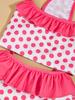 Dog Dress for Small Dogs Cool Costume Polka Dots Puppy with  Doggie Pet Clothes Swimwear Ruffle Apparel for Dogs Cats Spring Sum