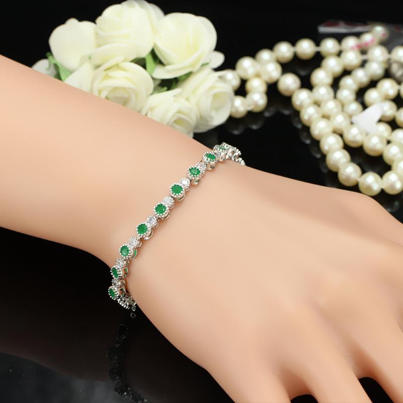 Accessories, Brass Platinum Plated Zircon Bracelet