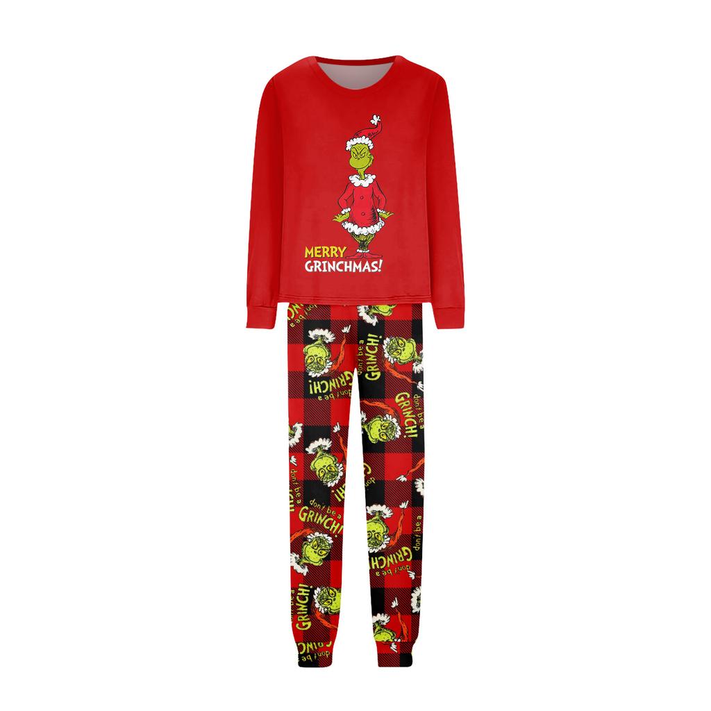 Druck Niedliches Familien-Set Pyjamas, Hauskleidung, Familien-Set Langarm-Oberteil Hosen-Set