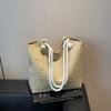 Fashion straw bag women's large-capacity new summer versatile shoulder tote bag seaside vacation beach bag