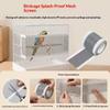 1Roll Parrot Feathers Accessory Self-Adhesive Cuttable Breathable Anti-Splatter Guard Wrap Cover Bird Cage Seed Catcher Mesh Net