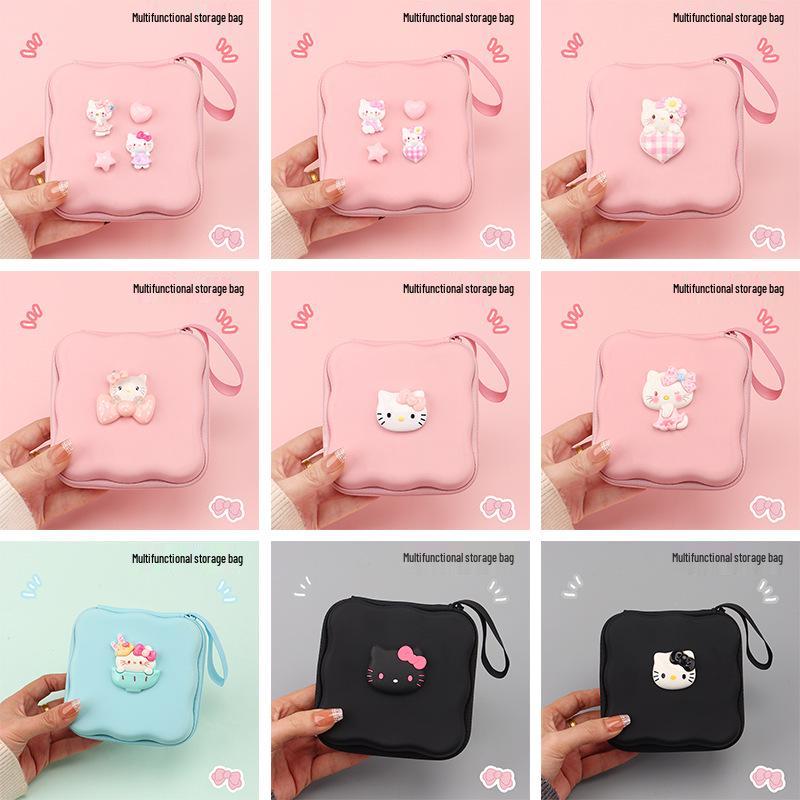 Cute Cartoon Camera & Cable Organizer: Portable, Large Capacity Storage Bag