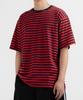 UNDEROFF Cotton Striped Short Sleeve T-Shirt Black