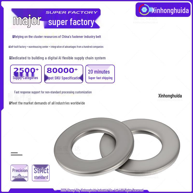 

Thickened TA2 Pure Titanium Round Spacer Washer for Screws (M3-M20) M5