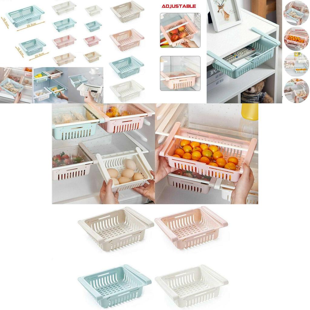 Spacious Pull-out Refrigerator Storage Box For Tidy Food Organization And Space Saving