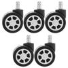 5Pcs Computer Desk Chair Wheels Swivel Stem Casters Heavy Duty Replacement Chair Wheels Smooth Rolling Hardwood Floor Use
