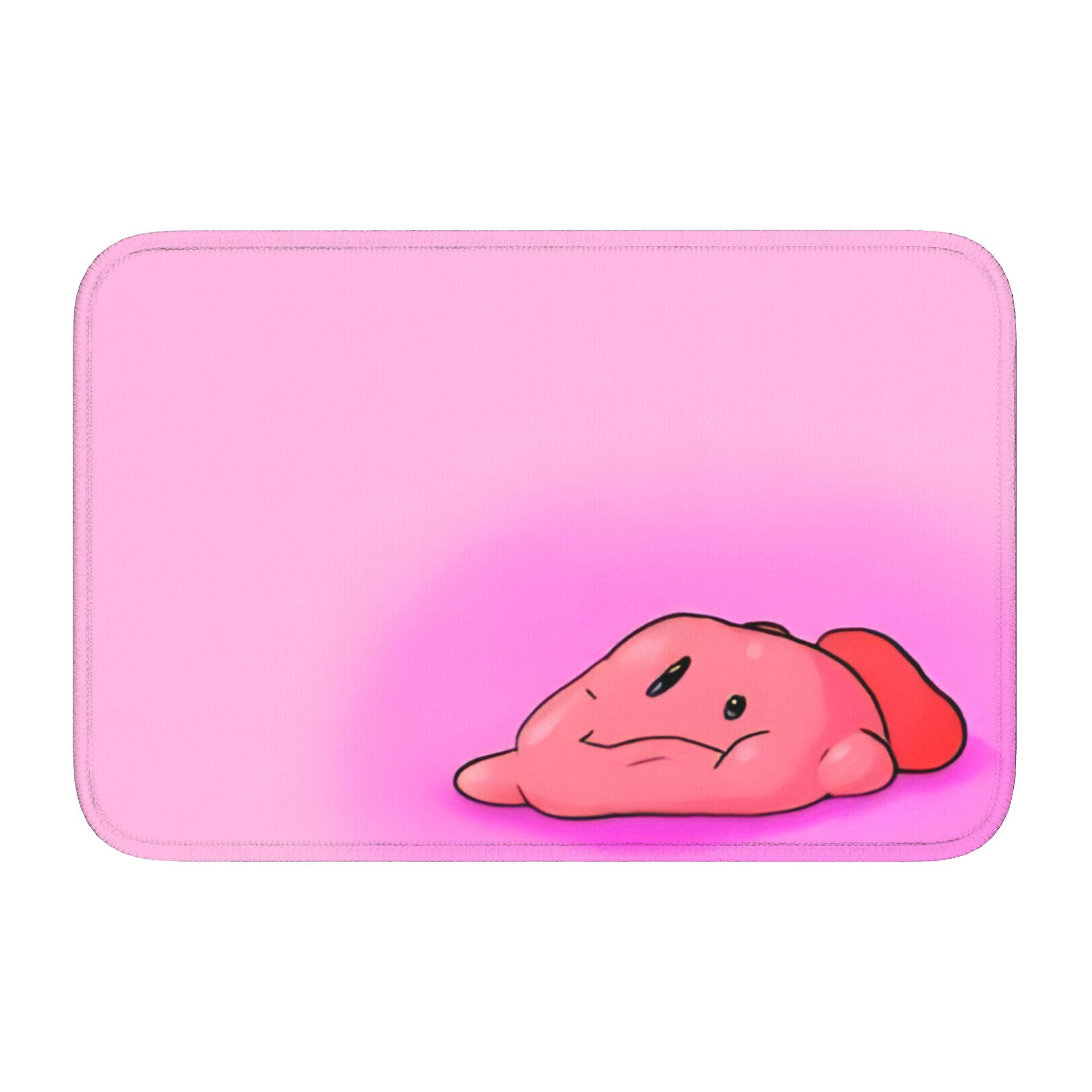 

Kirbys Cartoon Game Front Door Floor Entrance Welcome Mats Outdoor Kitchen Bath Doormat Bedroom Living Room Carpet Rug Footpad 60cm x 90cm
