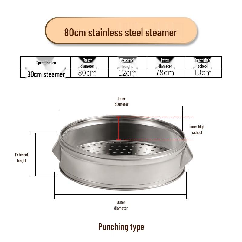 Minai Heavy-Duty Stainless Steel Steamer Components