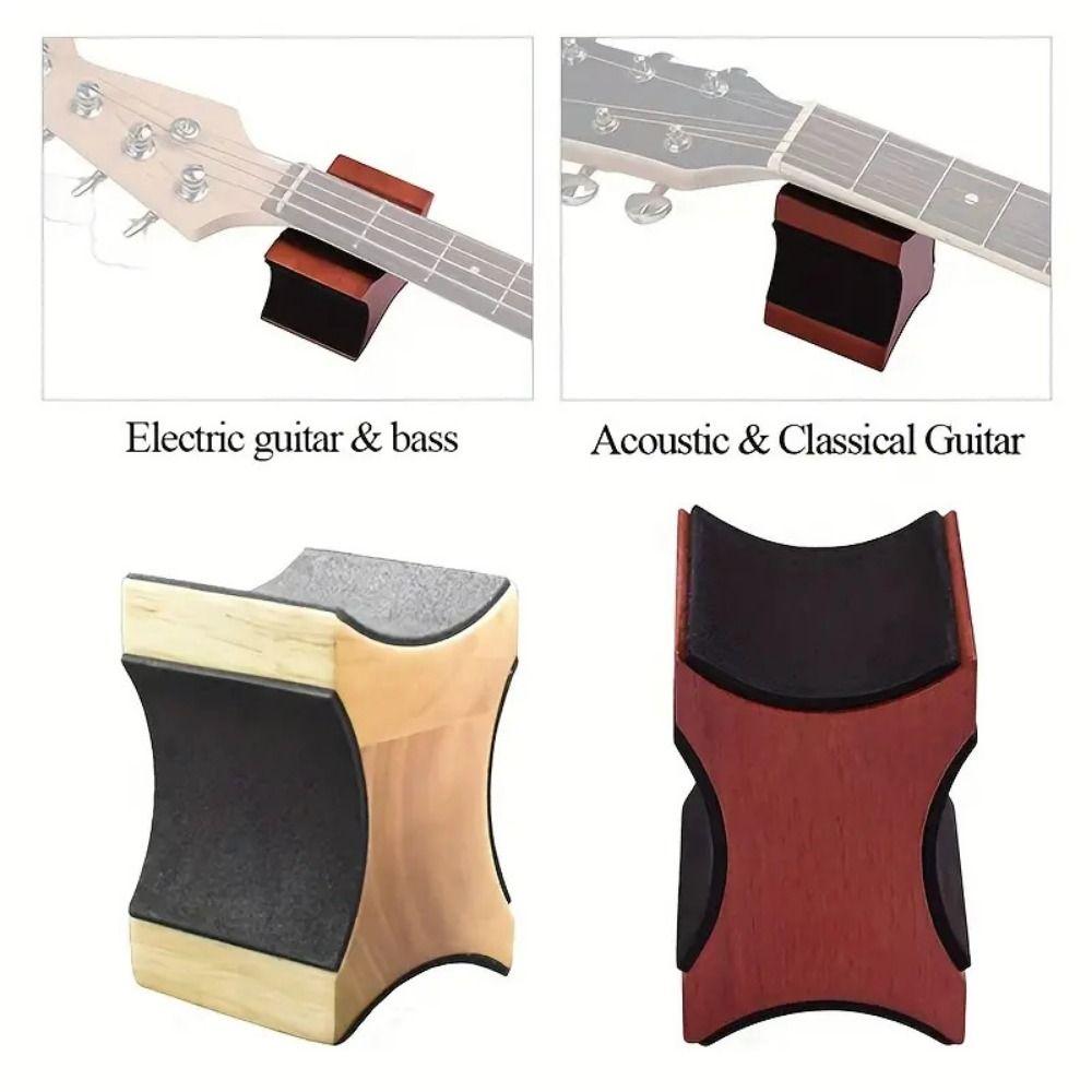 2 Usage Height Guitar Wooden Neck Bracket Support Pillow Guitar Neck Stand Holder Bass Mandolin