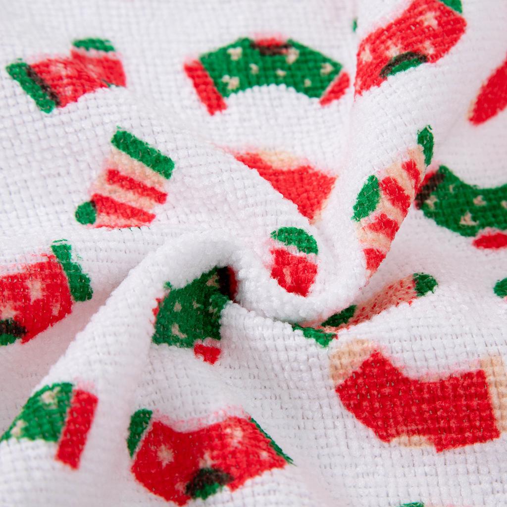 Christmas hand-torn rag, English plastic-sealed kitchen lazy rag, multifunctional housework cleaning towel