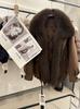 Removable oversized natural real fox fur collar down down pie overcome women's winter fashion versatile warm jacket