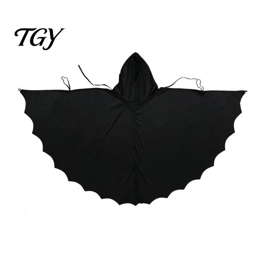 Langlebiges Kostüm für wiederholten Gebrauch Halloween Fledermausflügel Umhang, Kapuzen Umhang für Erwachsene und Kinder Cosplay Umhang für festliche Party Outfits Verstellbarer Halsriemen Umhang