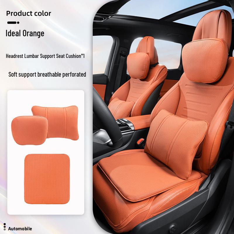 Luxurious Breathable Neck and Lumbar Seat Cushion Set for Maybach