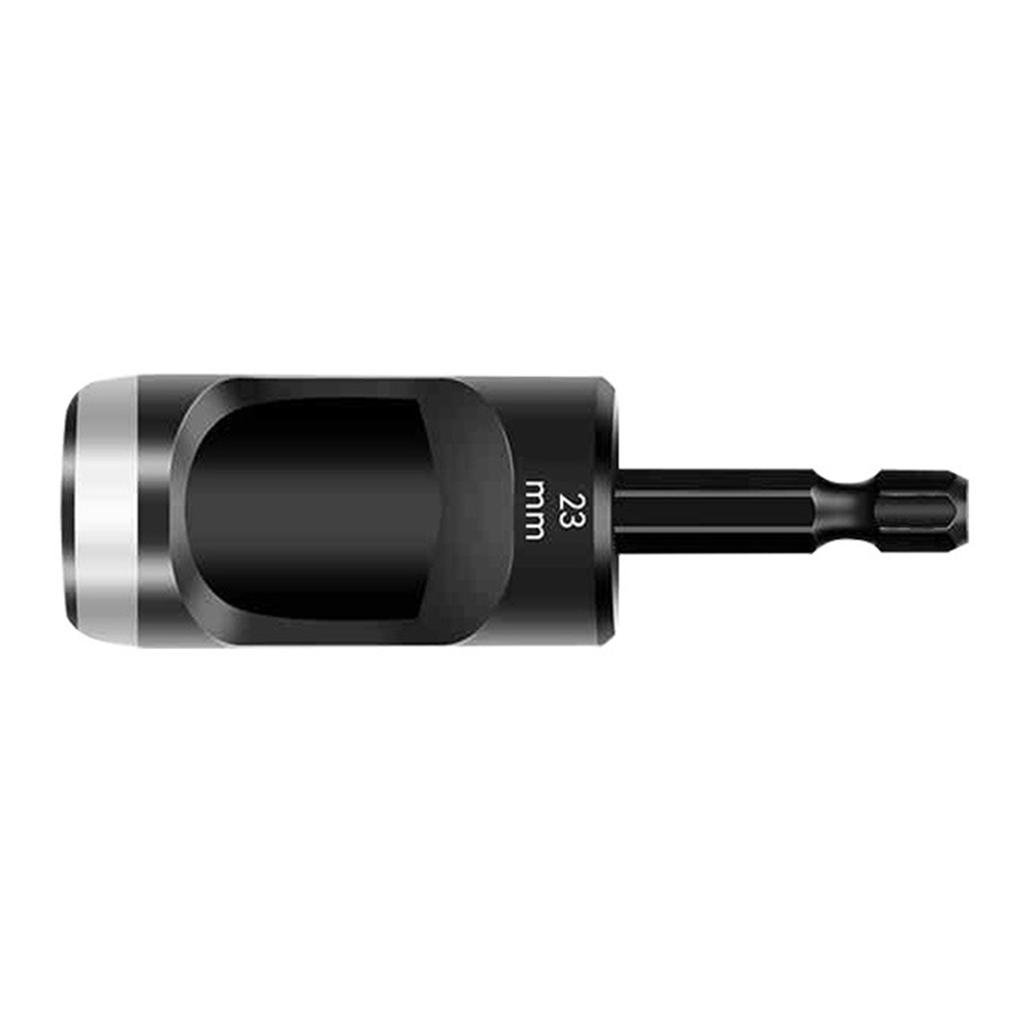 Leather Hole Punch 1/4inch Handle Extended Hex Shank Drill Carbon Steel Hollow Punch for Fabric and Leather Working
