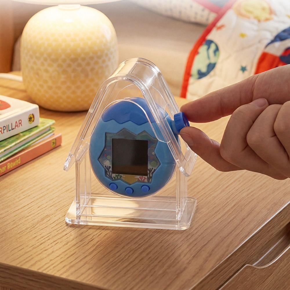 Transparent Protective Holder Shockproof Electronic Pet Holder for Tamagotchi Paradise Travel
