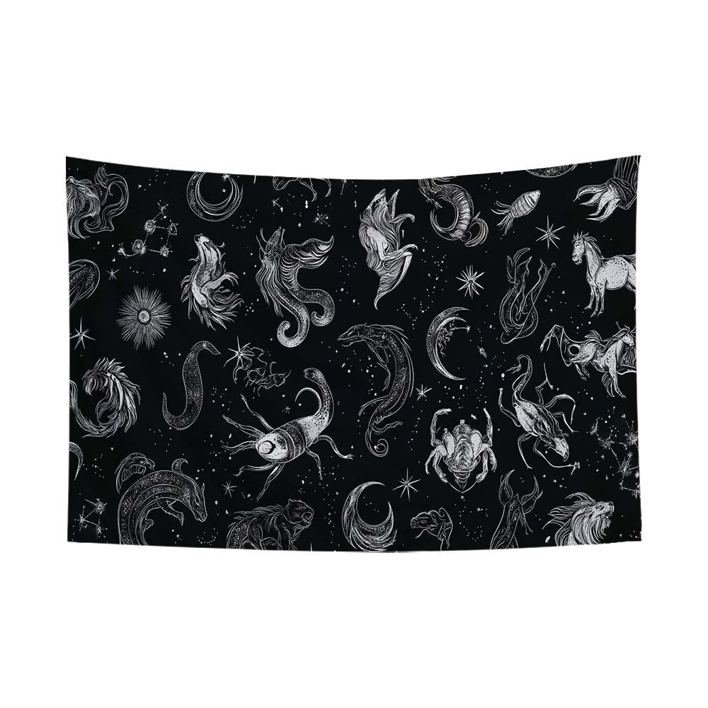 Fluorescent Festival Atmosphere Wall Hanging - Artistic Decoration Cloth