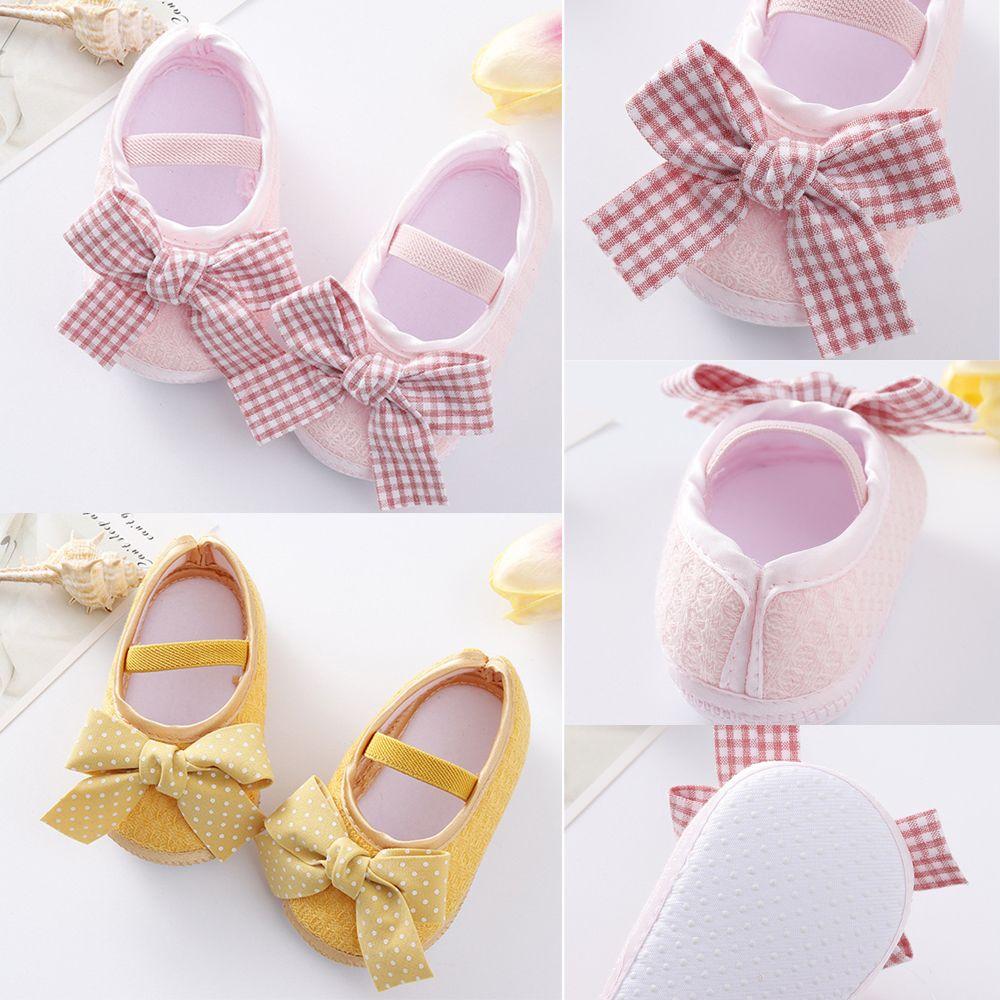 Nové protiskluzové botičky s mašličkou pro první krůčky pro holčičky, kojenecké boty s potiskem, batolecí boty