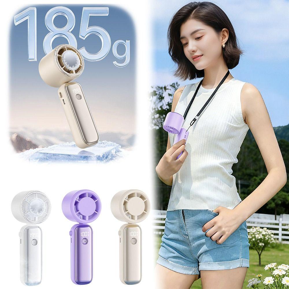 Semiconductor Cooling Mini Handheld Fan USB Rechargeable Small Electric Fan Gift