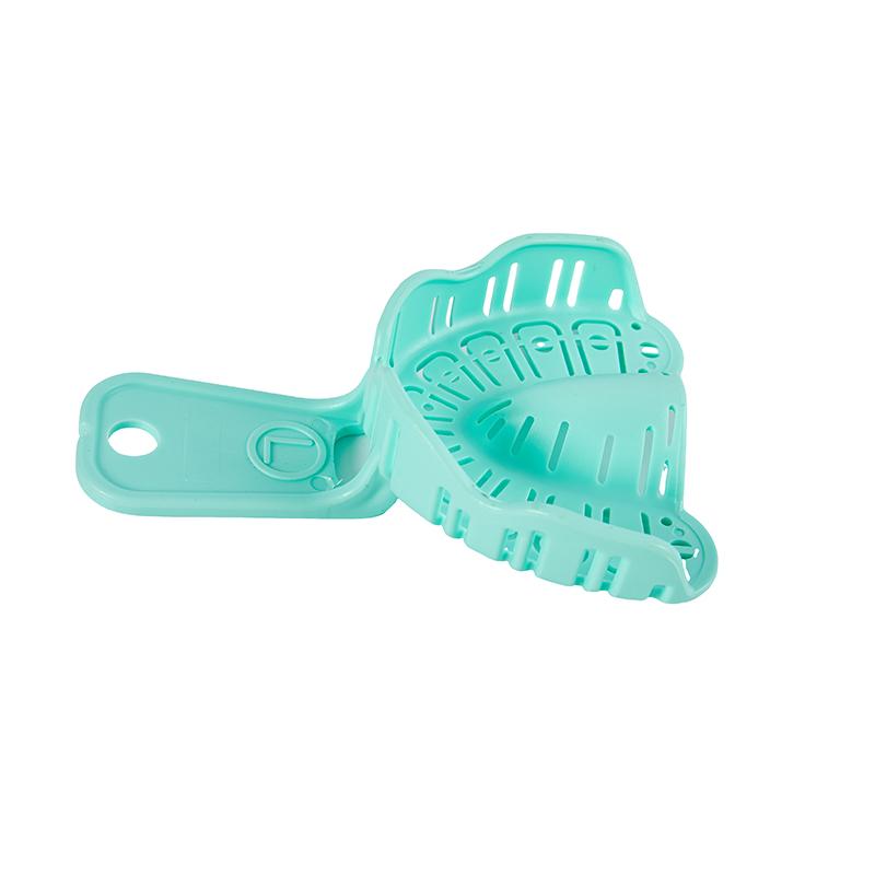 6 Bucăți Tavă pentru Implante Dentare Verde Tavă Mucegai Parțială Detașabilă pentru Întregul Gura Ușor de Pliat Baffle Plastic S/M/L